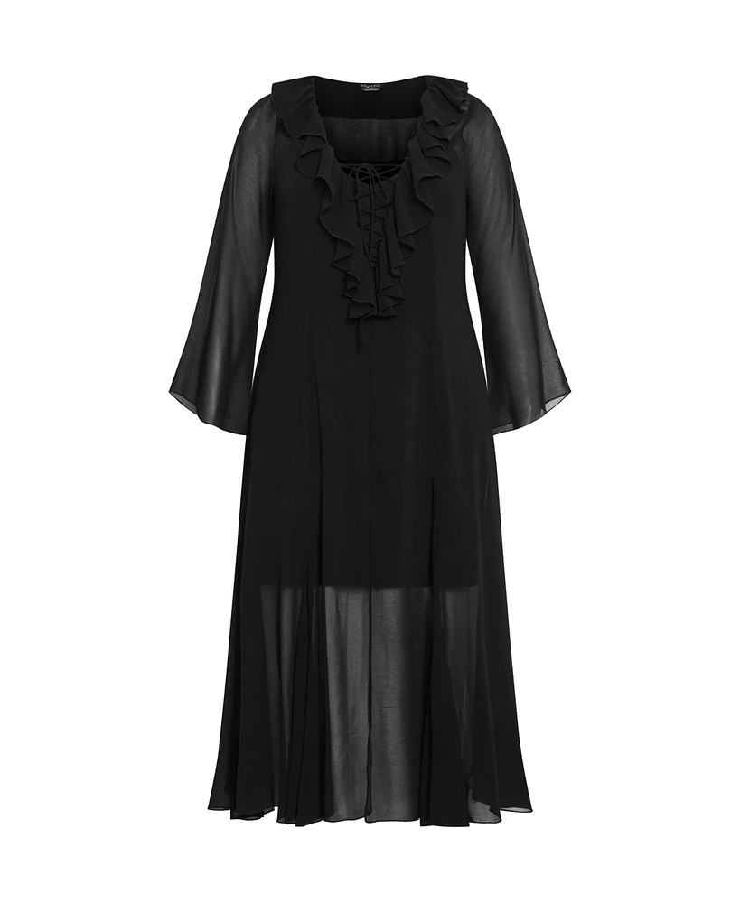 City Chic Plus Vamp Maxi Dress