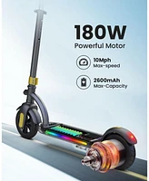Gyroshoes Electric Scooter for Kids – 3-Speed Adjustable, Foldable Kids Electric Scooter with Led Display, Electric Brake, Colorful Lights, Lig