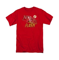 Dc Flash Mens Comics Crimson Comet Short Sleeve Adult Tee / T-Shirt