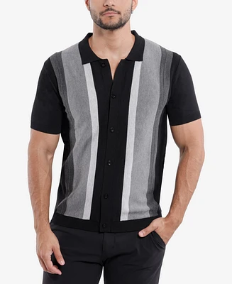 Men's Stripe Polo Sweater