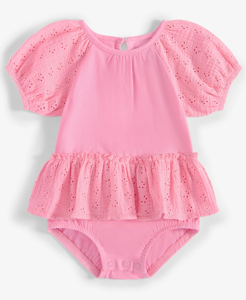 First Impressions Baby Girls Eyelet-Detail Sunsuit, Exclusively at Macy's
