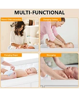 gaomon Dresser for Bedroom with 6 Drawers, Changing Table Dresser with Changing Table Top, Nursery Dresser Diaper Changing Station for Baby with Power