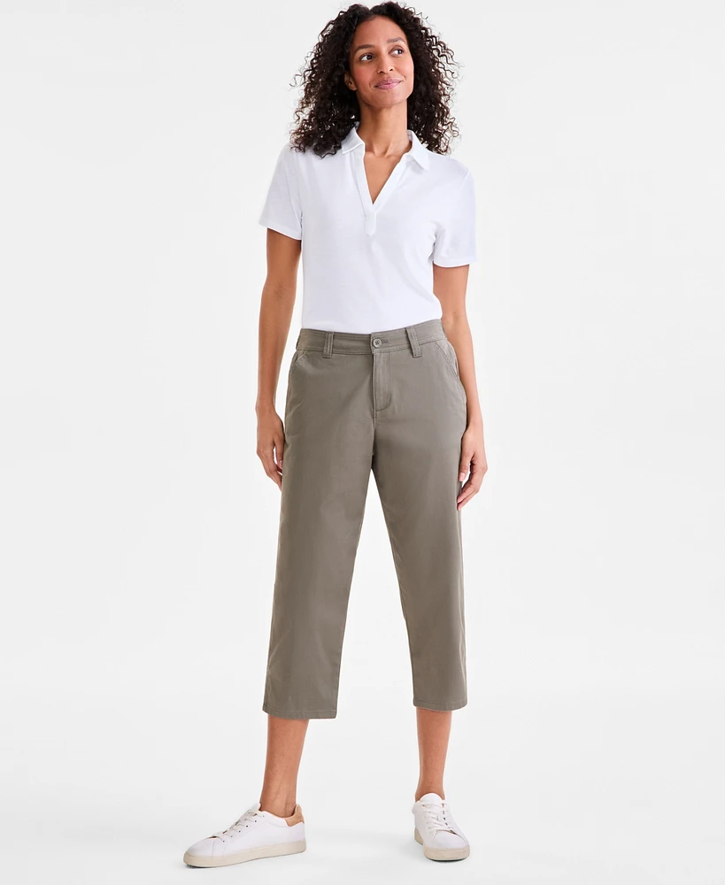 Style & Co Women's Mid-Rise Comfort Waist Capri Pants, Regular Petite, Exclusively at Macy's