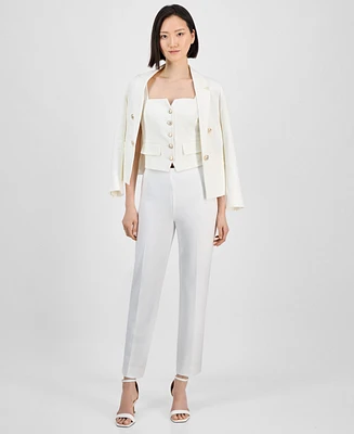 Anne Klein Women's Hollywood Straight-Leg Ankle Pants