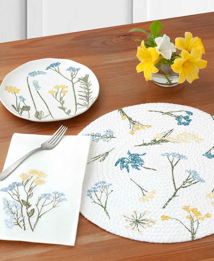 Lenox Wildflowers All-Over Round Placemats, Set of 2
