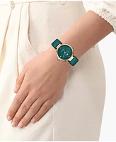 Lacoste Women's Orba Green Leather Strap Watch, 30mm
