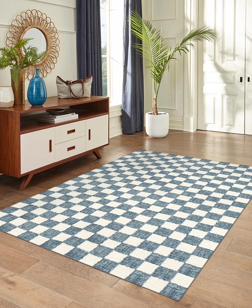 Liora Manne' Savannah Checkerboard 8'3"x11'6" Area Rug
