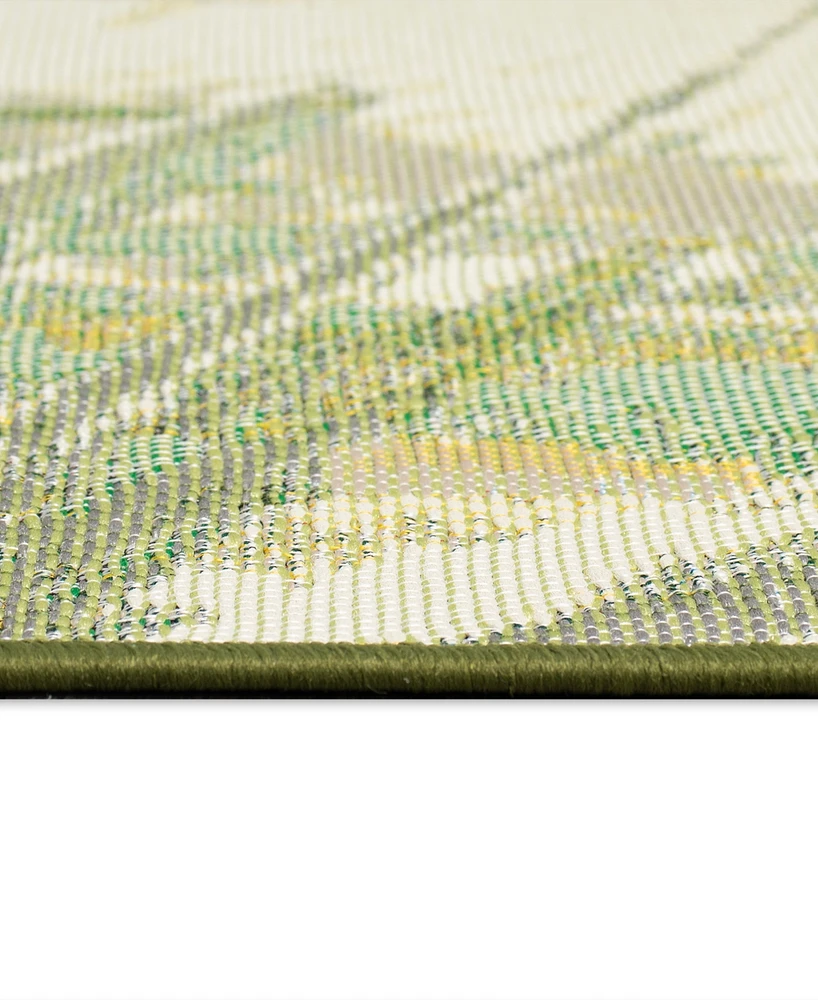 Liora Manne' Esencia Palm Fan 2'5"x3'11" Area Rug