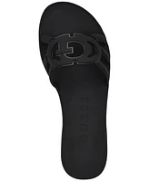 Guess Women's Elyho Logo Cutout Flat Jelly Sandals