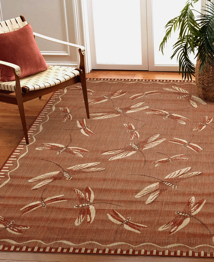 Liora Manne' Carmel Dragonfly 4'10"x7'6" Area Rug