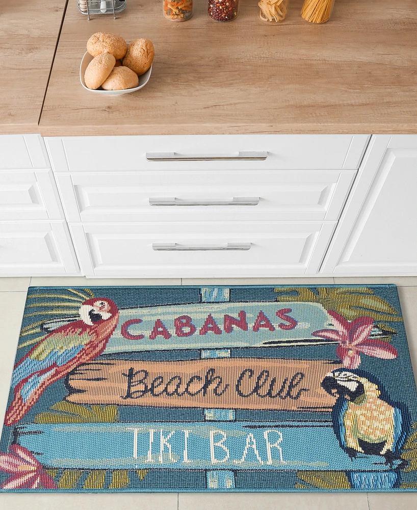 Liora Manne' Esencia Summer Signs 2'x2'10" Area Rug
