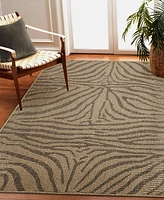 Liora Manne' Monaco Zebra 6'6"x9'4" Area Rug