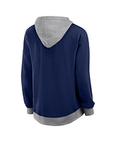 Logo Athletic Women's Navy Columbus Blue Jackets Hit It French Terry Full-Zip Hoodie