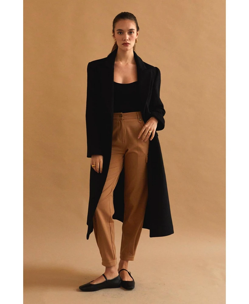 Crescent Women's Frances Wool Blend Blazer Coat