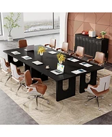 Tribesigns Modern Executive Desk, 70.9" Large Office Computer Conference Table Meeting Room Table, Simple Workstation Business Furniture fo