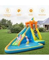 Kids Bounce House Castle Splash Water Pool W/ 740W Blower