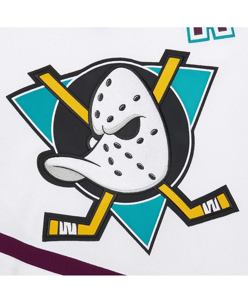 Mitchell & Ness Men's Teemu Selanne White Anaheim Ducks 1996-97 Power Play Jersey