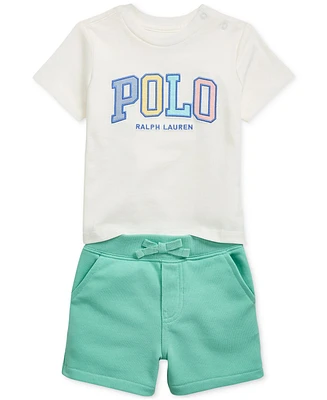 Polo Ralph Lauren Baby Boys Logo Jersey Tee & Short Set