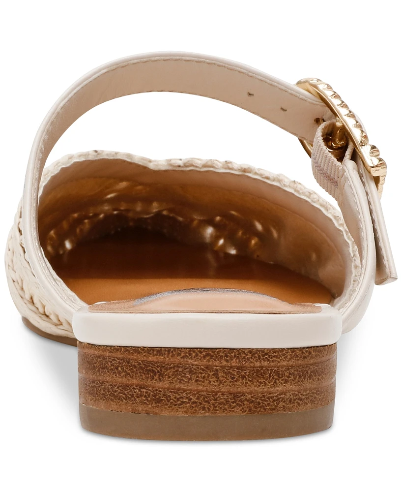 Dv Dolce Vita Women's Domain Raffia Woven Flat Mules