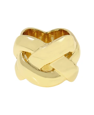 Steve Madden Woven Twist Band Ring