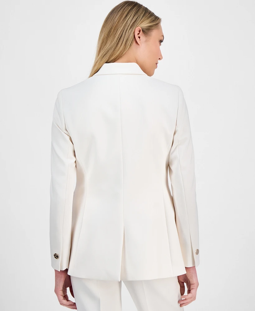 Anne Klein Women's One-Button Peak-Lapel Blazer