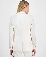 Anne Klein Women's One-Button Peak-Lapel Blazer
