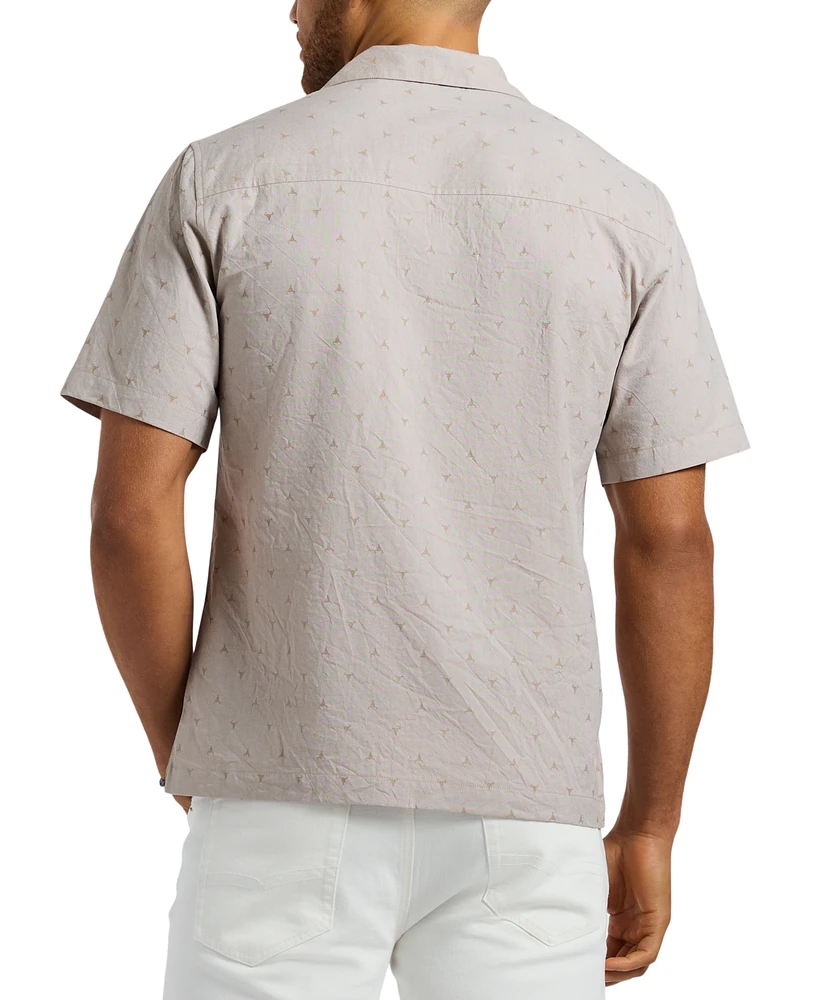 Men's Salaman Relaxed-Fit Printed Button-Down Shirt