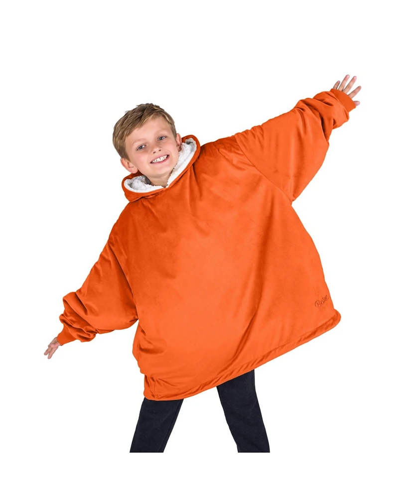 Bare Homey B-Cozy Youth Sherpa Fleece Wearable Blanket