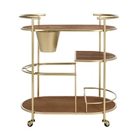 Alora 2 Tier Bar Cart W Bucket