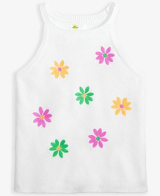 Epic Threads Little & Big Girls Embroidered Flowers Tank Top, Exclusively at Macy's