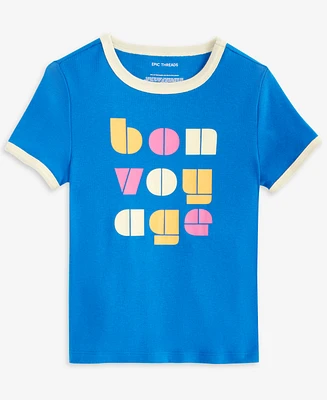 Epic Threads Little & Big Girls Bon Voyage Baby T-Shirt
