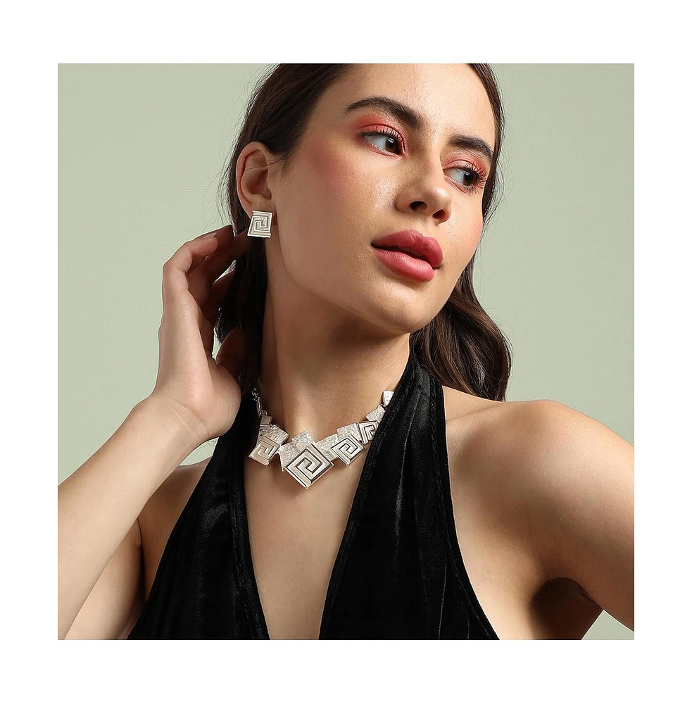Party Statement Necklace & Stud Earrings