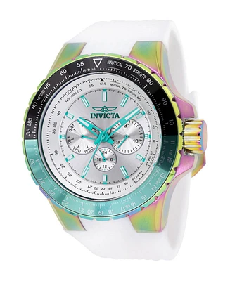 Invicta Men's 44611 Aviator Quartz Chronograph Silver Dial Watch