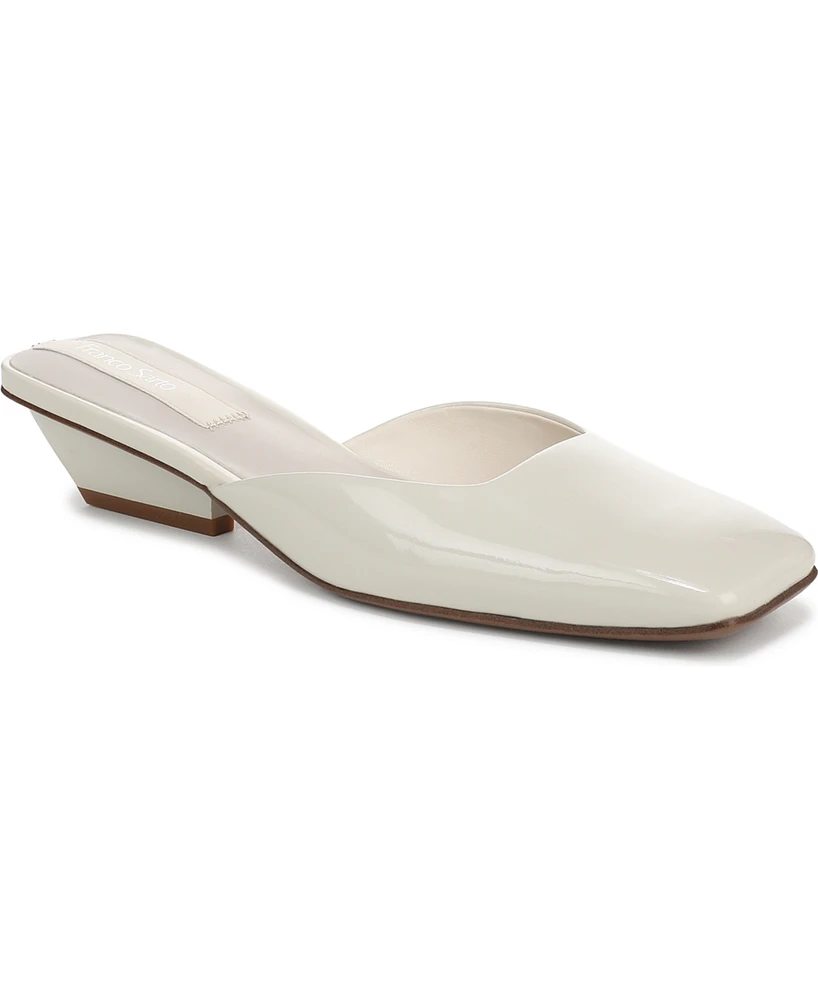 Franco Sarto Women's Nicola Square Toe Sculpted Heel Mules