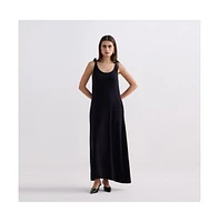 Reistor Women's Tie-Detail Maxi Dress