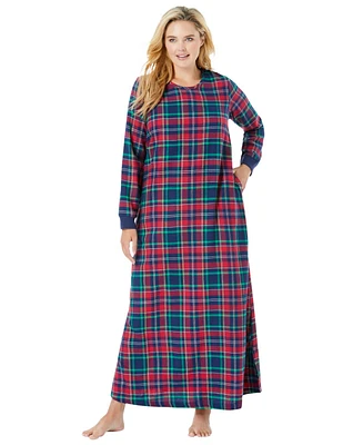 Dreams & Co. Women's Cotton Flannel Lounger