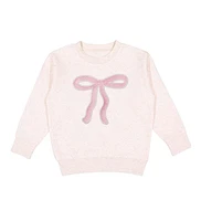 Sweet Wink Big Girls Coquette Bow Patch Sweatshirt