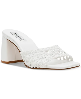 Steve Madden Women's Mania Woven Block-Heel Sandals