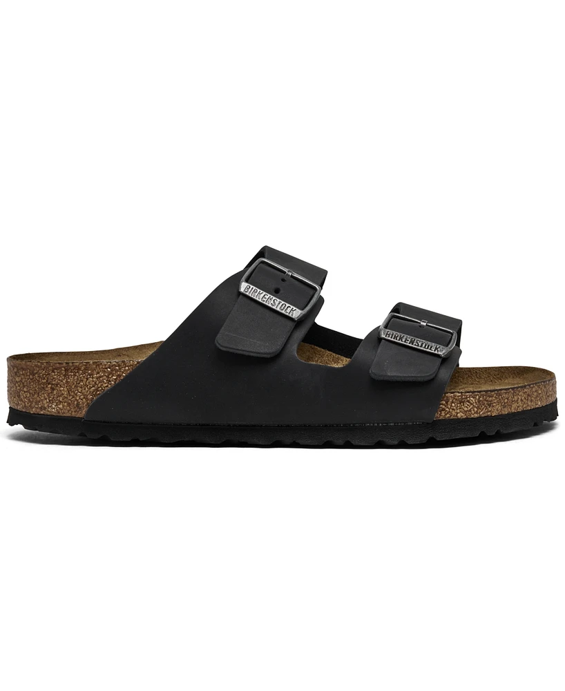 Birkenstock Men's Arizona Essentials Leather Two-Strap Sandals from Finish Line