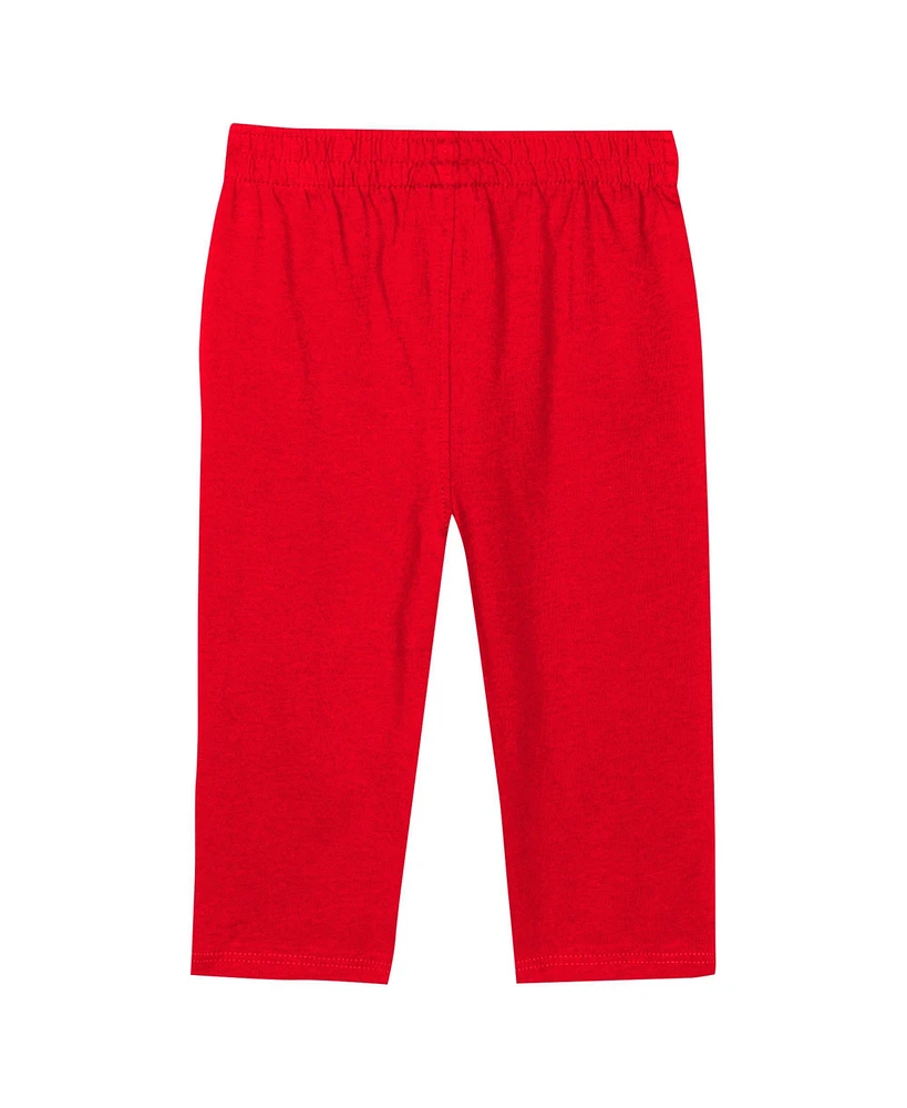 Outerstuff Baby Boys and Girls Scarlet Ohio State Buckeyes Double Up Long Sleeve Bodysuit Pant Set