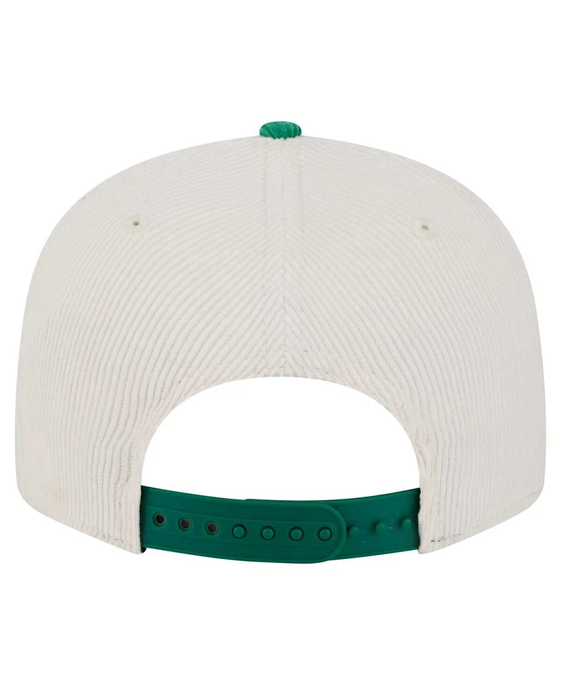 New Era Men's Cream Boston Celtics Two-Tone 9FIFTY Snapback Hat