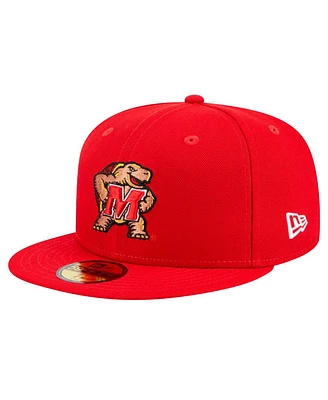 New Era Men's Red Maryland Terrapins 59FIFTY Fitted Hat