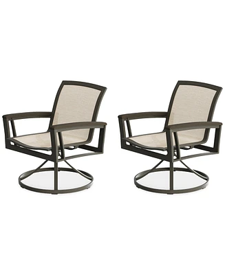 Bartow Outdoor, Swivel Chairs Set of 2, Created for Macy's