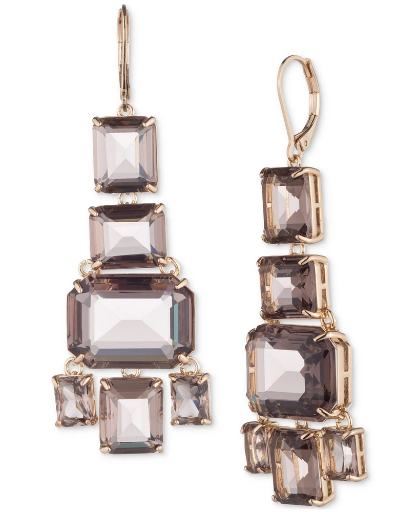 Lauren Ralph Lauren Geometric Stone Cluster Chandelier Drop Earrings