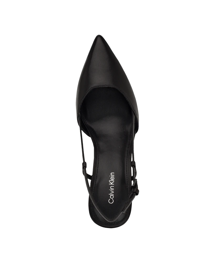 Calvin Klein Women's Jesa Pointy Toe Dress Slingback Pumps