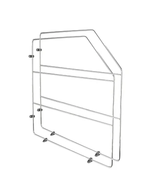 Rev-a-Shelf 18" Kitchen Cabinet Baking Sheet Organizer, Chrome, 597-18CR-2-1