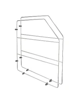 Rev-a-Shelf 18" Kitchen Cabinet Baking Sheet Organizer, Chrome, 597-18CR-2-1