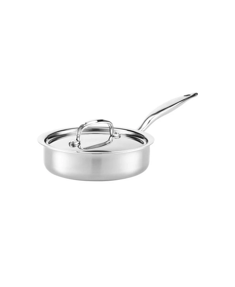 Heritage Steel Titanium Series Fully Cladded 1.5-Quart Mini Saute Pan with Lid