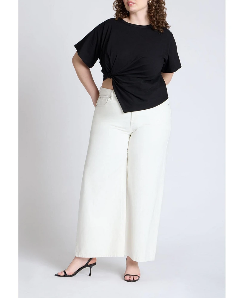 Eloquii Women's Twist-Tie Tee
