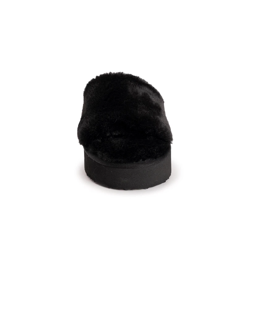 Muk Luks Women's Platform Slide Slipper